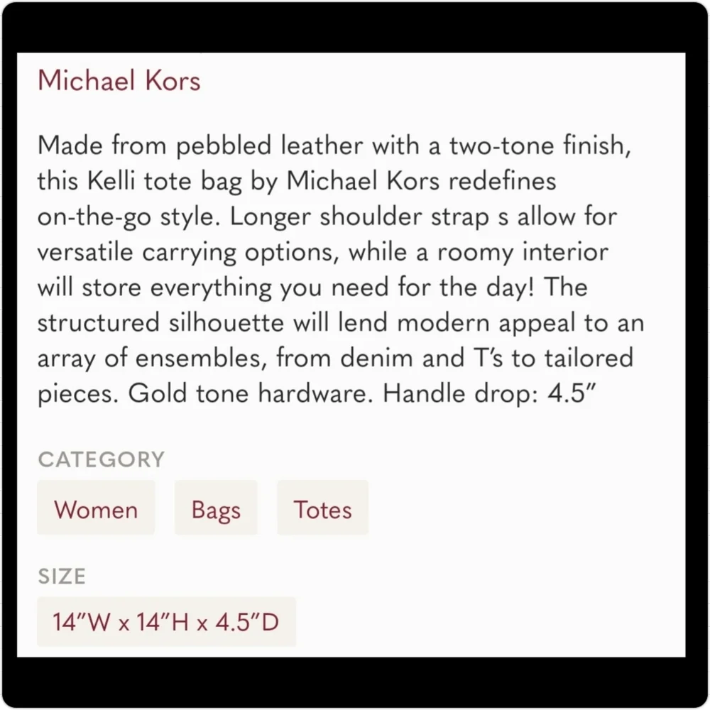 NEW Michael Kors Kelli Tote - Picture 5 of 9